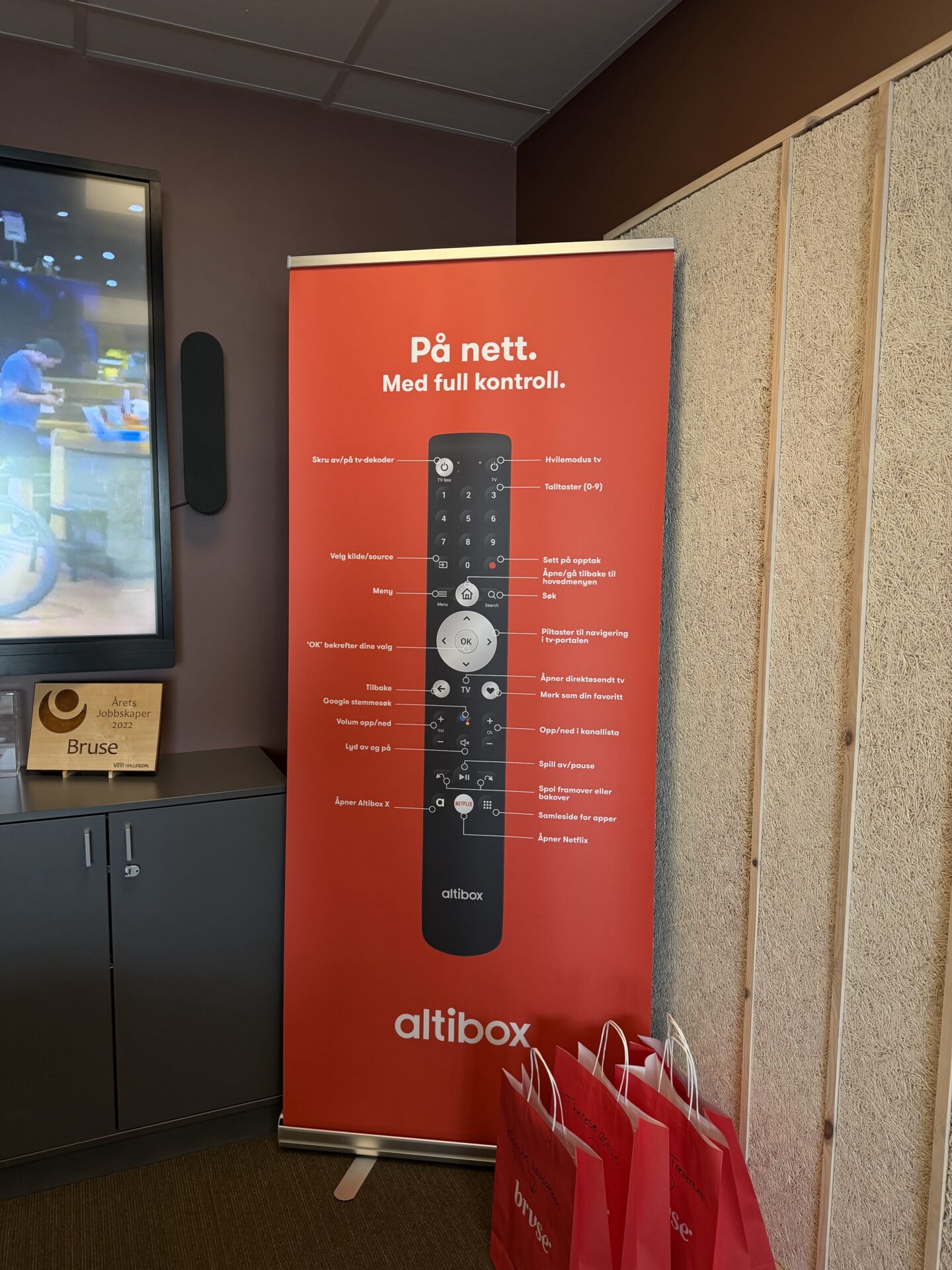 Altibox-veiledning med oversikt over fjernkontrollen